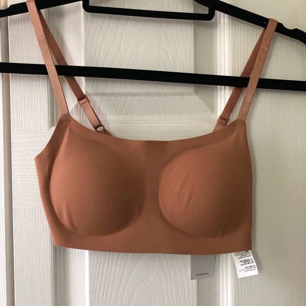 CK Invisibles bralette in Nude